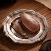 Car Key Protective Cover Is Suitable for Zero Run T03 Modified Men's and Women's Real Cowhide Key Case.