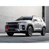 For SsangYong Torres (J100)   Carbon Fiber Style Front Grille Accent Cover Lower Mesh Trim Molding Styling Bezel Garnish