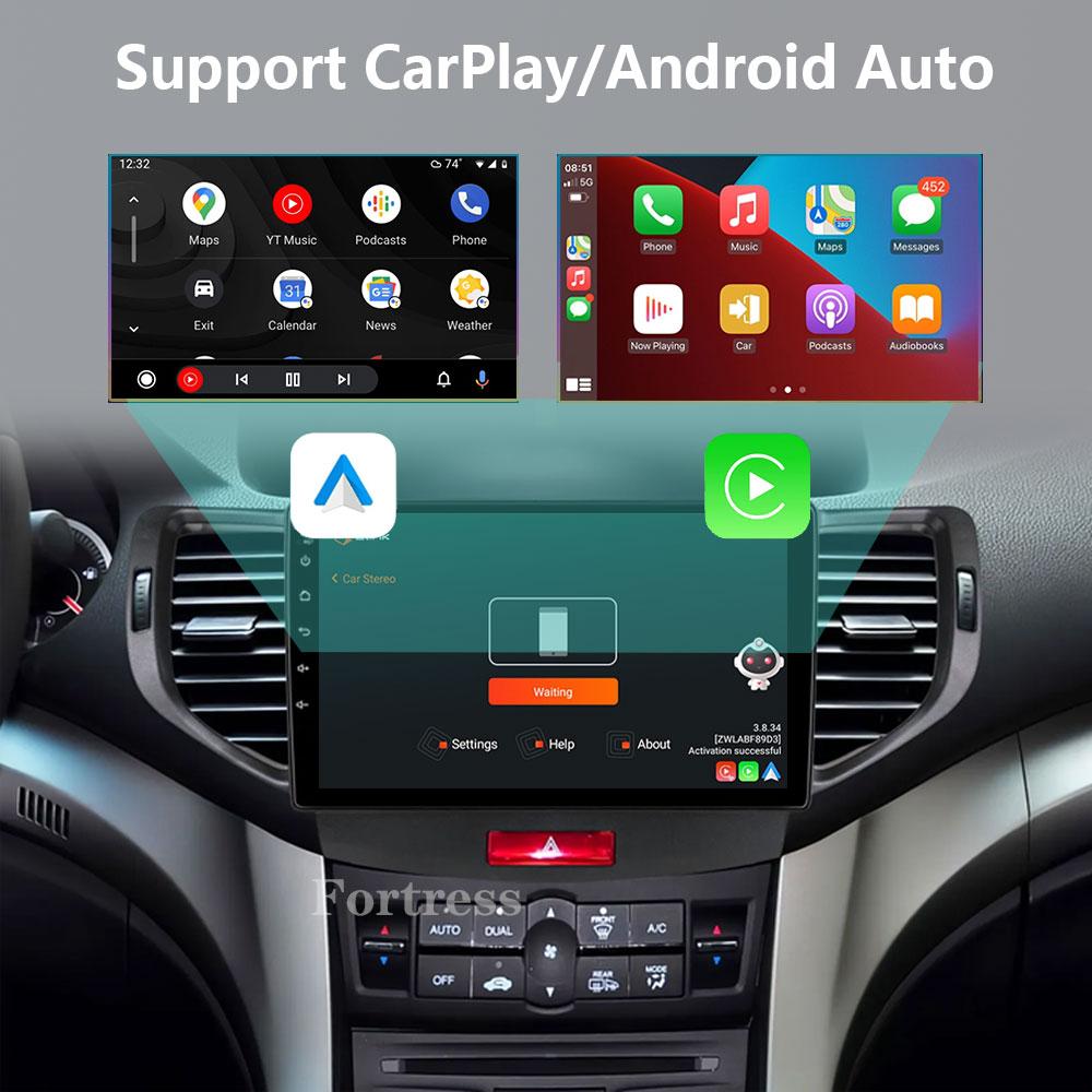 8G 128G For Honda Accord 8 Acura TSX 2008 - 2012 Car Radio GPS Android Multimedia System Navigation Auto BT No 2 Din DVD