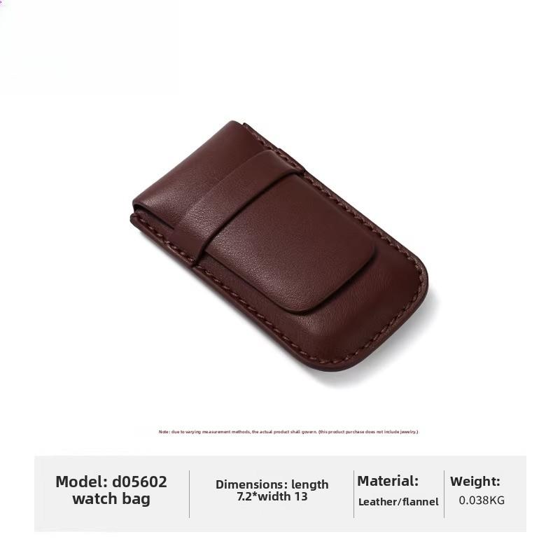Luxury Fashion Watch Storage Box PU Leather Watch Pouch Portable Travel Watch Bag