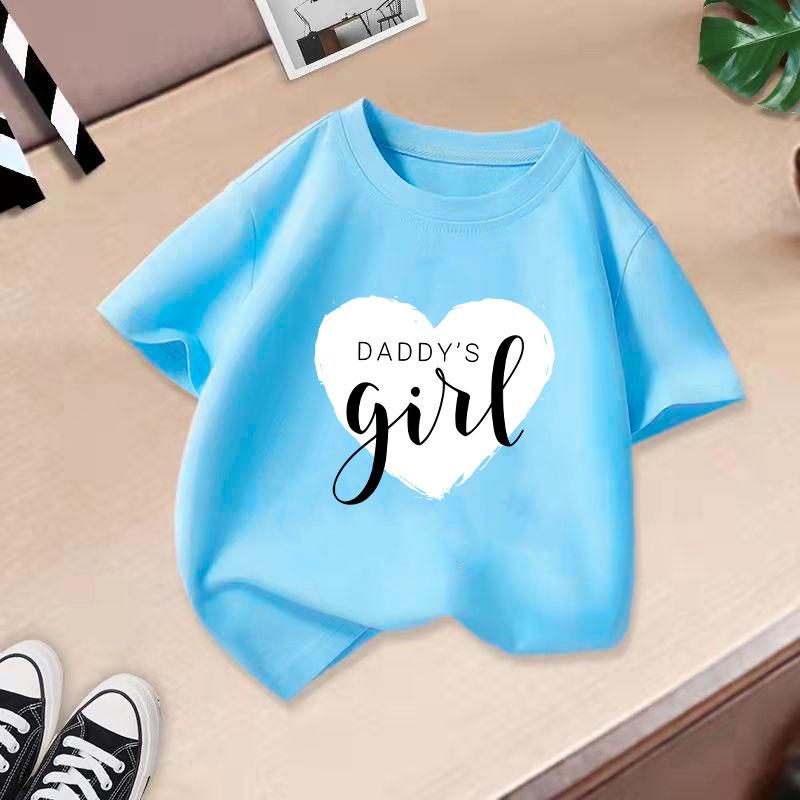 Kid T Shirt Love Printed Children T-shirt Kids 100% Cotton Clothes Tshirt Tops Tee Boys Girls Baby Tee 2-13Y