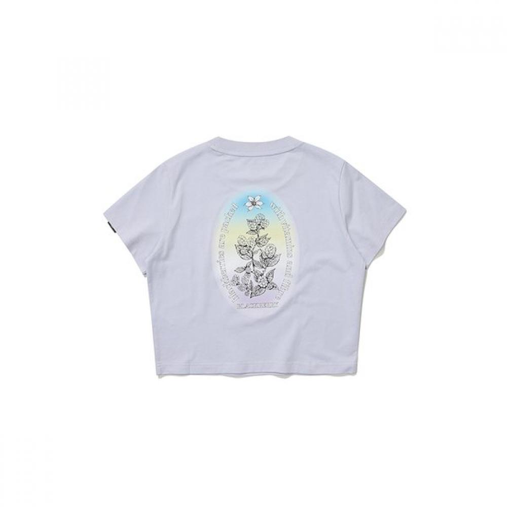 Bbc EarTh GradienT ArTwork ShorT Sleeve T shirT  Lilac 