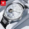 OLEVS Original Mechanical Wristwatch for Men Luxury Simple Hollow Out Automatic Men's Watches Chronograph Waterproof Man Watch