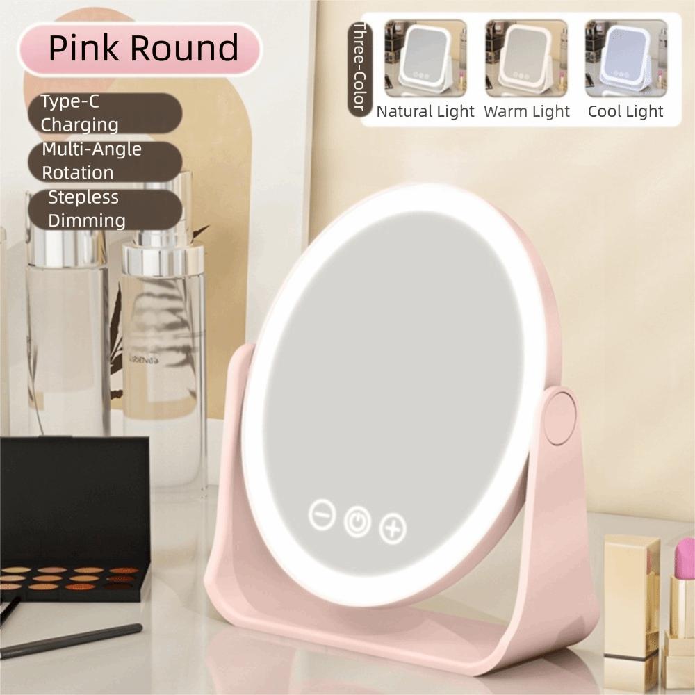 Wendbarer LED Make-up Spiegel 3 Farben Make-up Beauty Spiegel 5x Vergrößerungsspiegel mit LED Reise