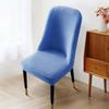 Nordic Style Univerzální Jednoduchý Moderní Zakřivený Potah na židli All-inclusive Elastický zesílený půlkruhový Potah na jídelní stůl a židli pro domácnost