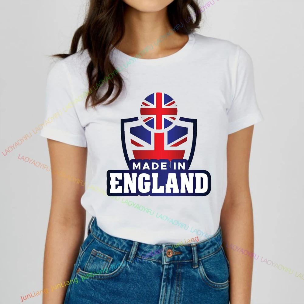 2024 Summer New Funny Shirt England Flag Badge Unisex Patriotism Graphic T Shirts Womens Tshirts Men Tshirt Short Sleeve Tee