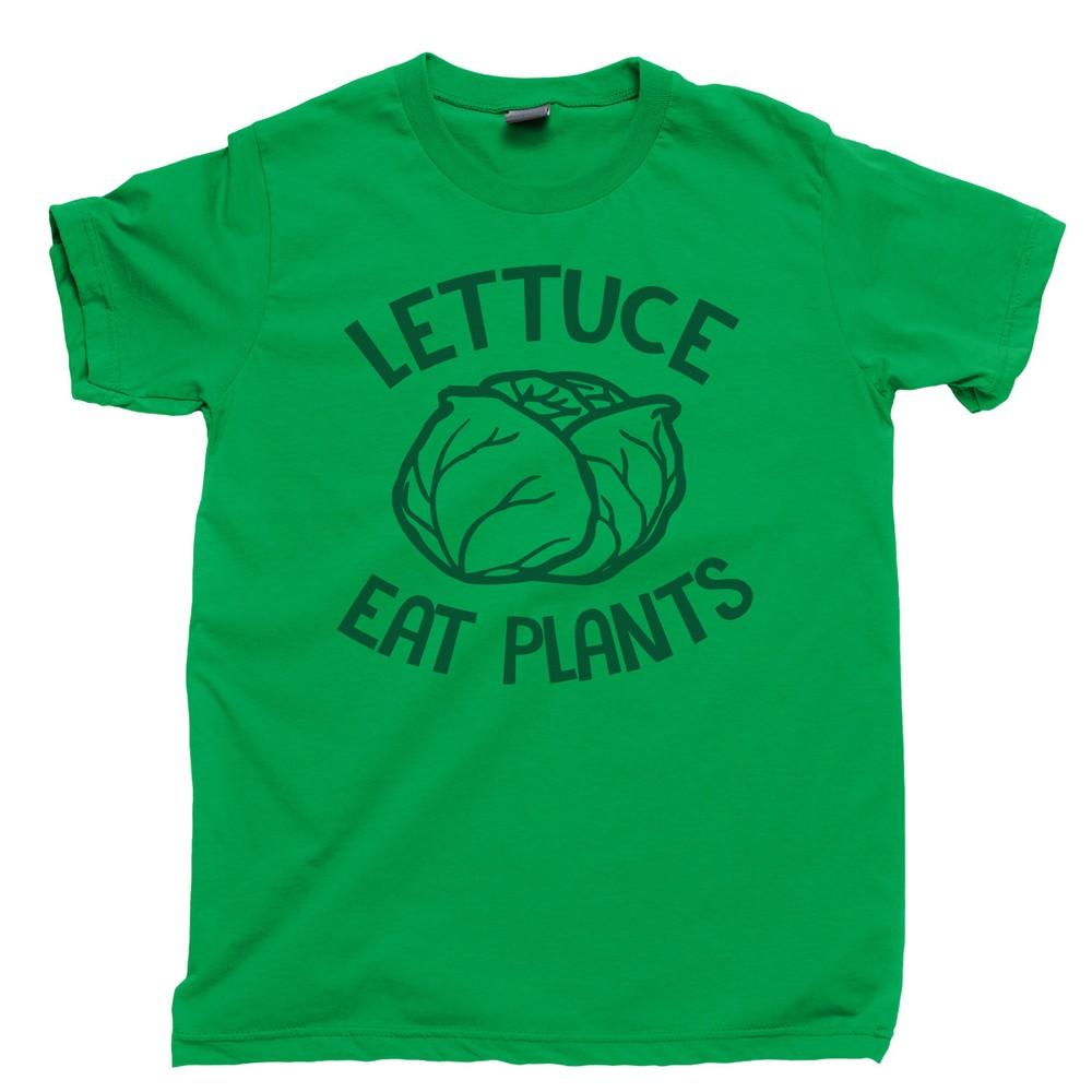 Lettuce Eat Plants  Vegetarian Kale Plant Garden Vegan Veggie Lover Tee Unisex T-Shirt L