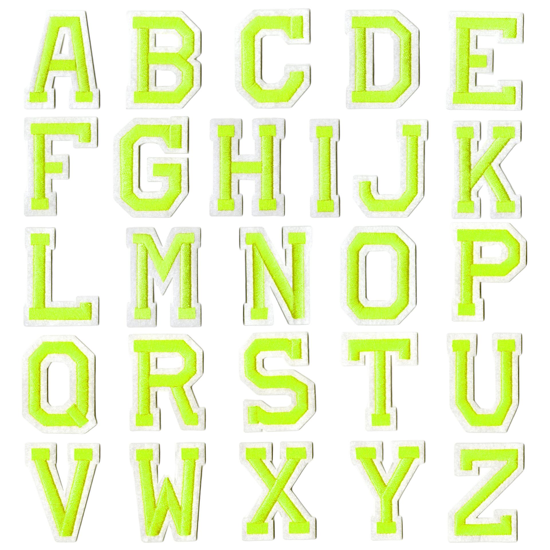 Colorful English Letter Embroidered Patches for DIY Clothes Decoration