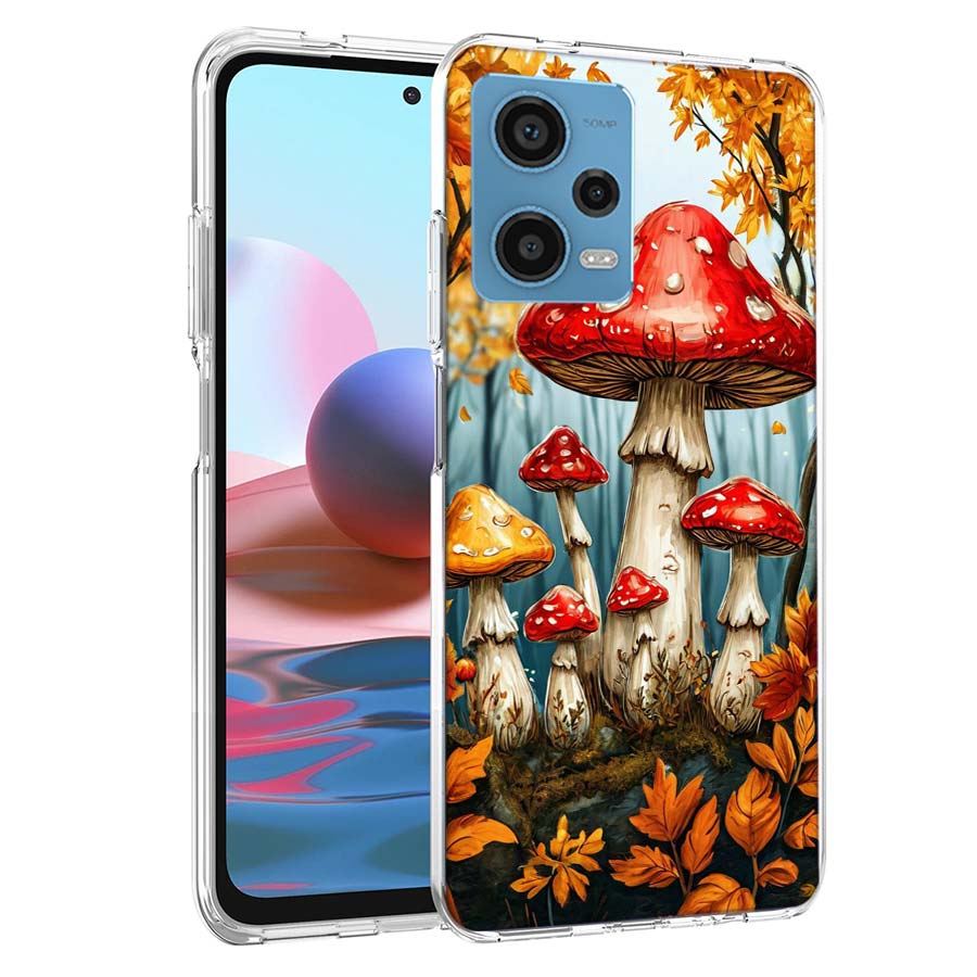 

Красочный чехол-гриб для Redmi Note 13 12 14 15 Pro Plus 13R 11 11T 11E 11S 10 Pro 10S 9 9S Прозрачный ТПУ Чехол Ca Redmi Note 9S