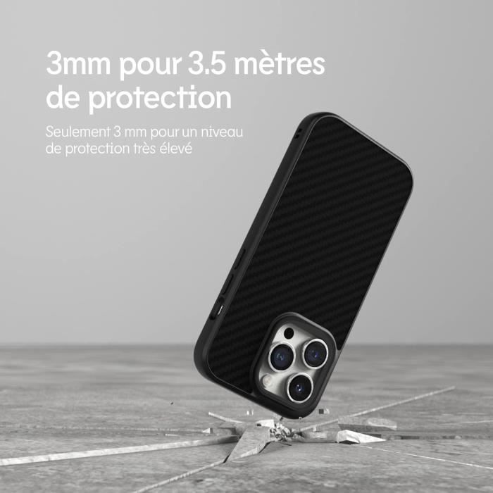 Coque - rhinoshield - solidsuit - iphone 14 pro max - protection jusqu'à 3,5m - design minimaliste