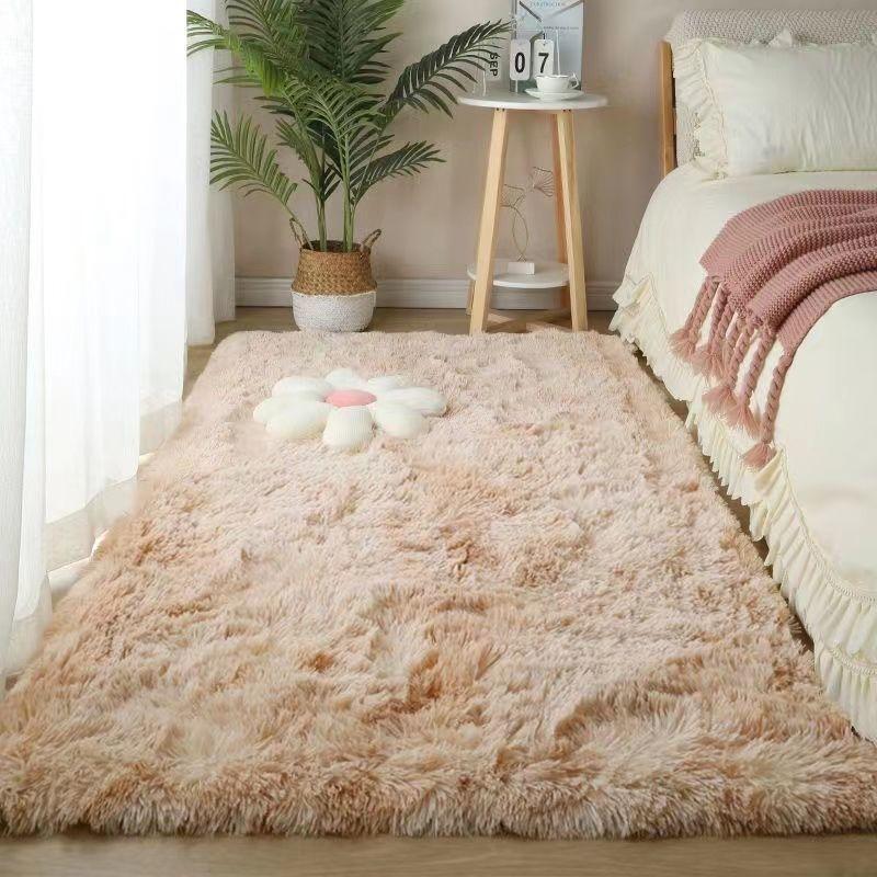 Alfombra Suave y Peluda para Sala de Estar, Alfombras Mullidas para Niños, Alfombra Grande de Área Beige de Felpa para Dormitorio, Habitación Infantil, Guardería, Decoración Moderna para el Hogar