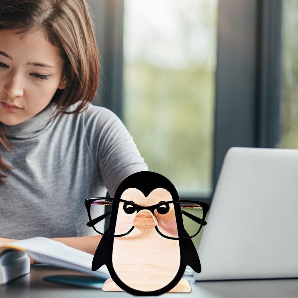 Home  Desk Decoration Head Wooden Animal Spectacle Frame