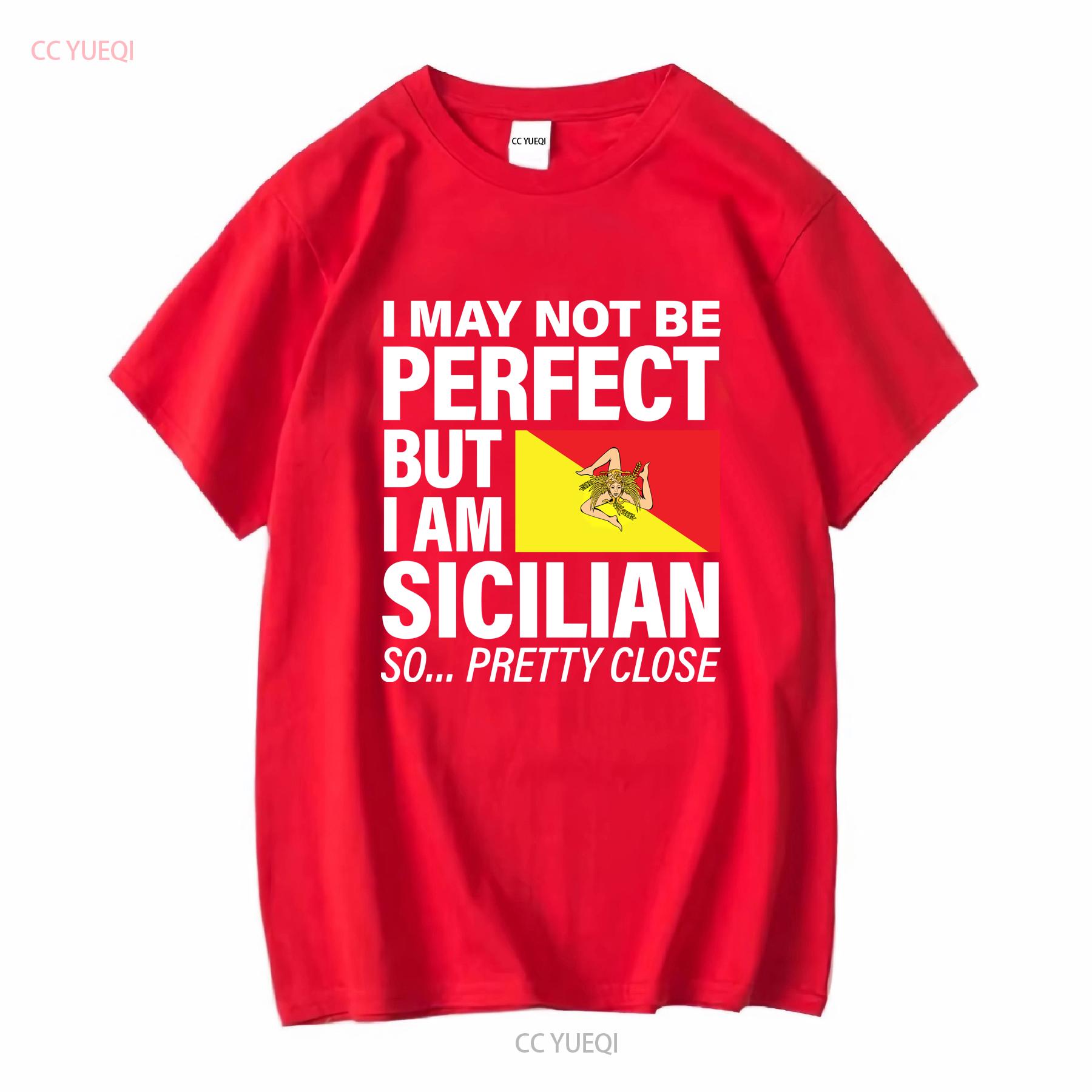 Новая Лимитированная Забавная Идеальная Дизайн Сицилийского Флага СИЦИЛИЯ Я Люблю Сицилию Футболка с длинным или коротким рукавом винтажная Стильная Мягкая S