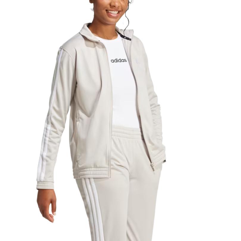 Adidas Tricot 3S Soft Comfortable Stylish Breathable Sweatshirt Women Sweatshirt White JD4521