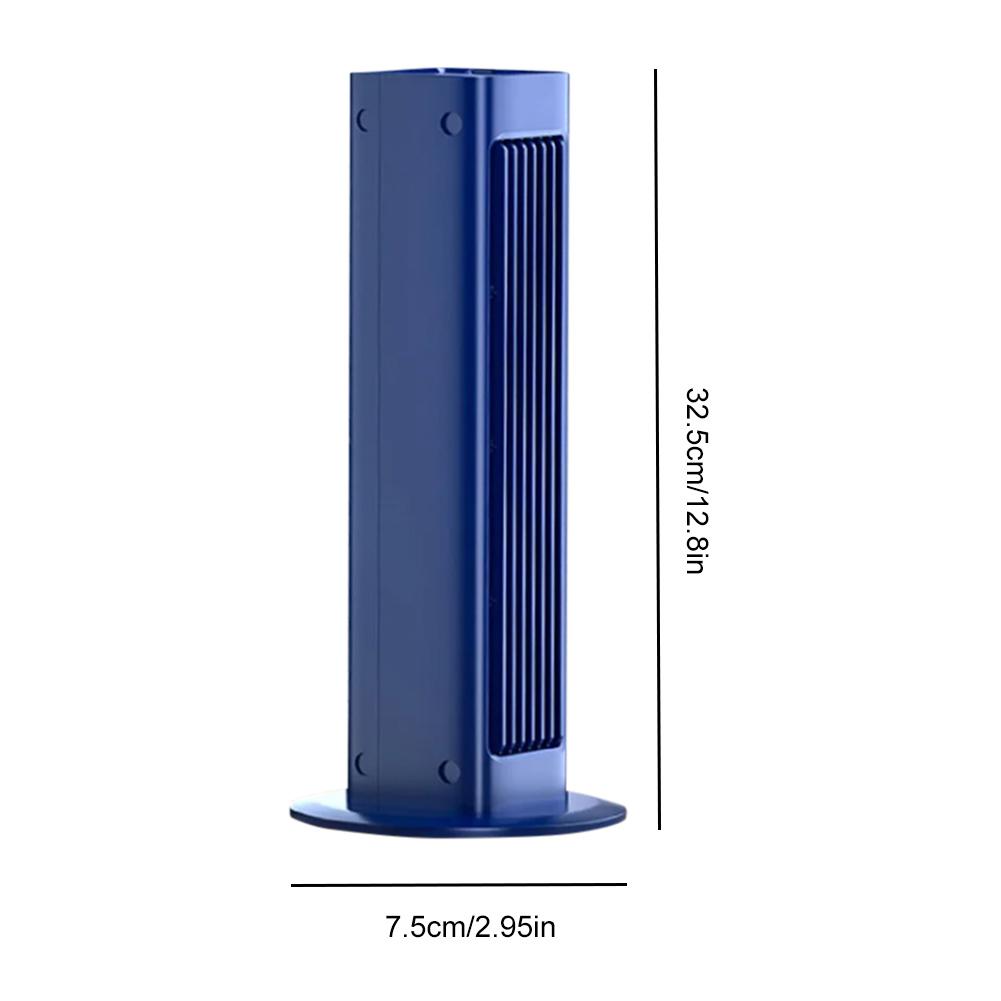 Leafless Desktop Fan 3 Speed Strong Wind Electric Fan Silent Bladeless Air Cooler Fan Wall-Mount Air Conditioner Fan for Bedroom