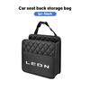 Leather Car Seat Storage Bag Chair Back Water Cup Tissue Box For Seat FR Cupra Leon Ibiza Exeo Alhambra Altea Tarraco Exeo