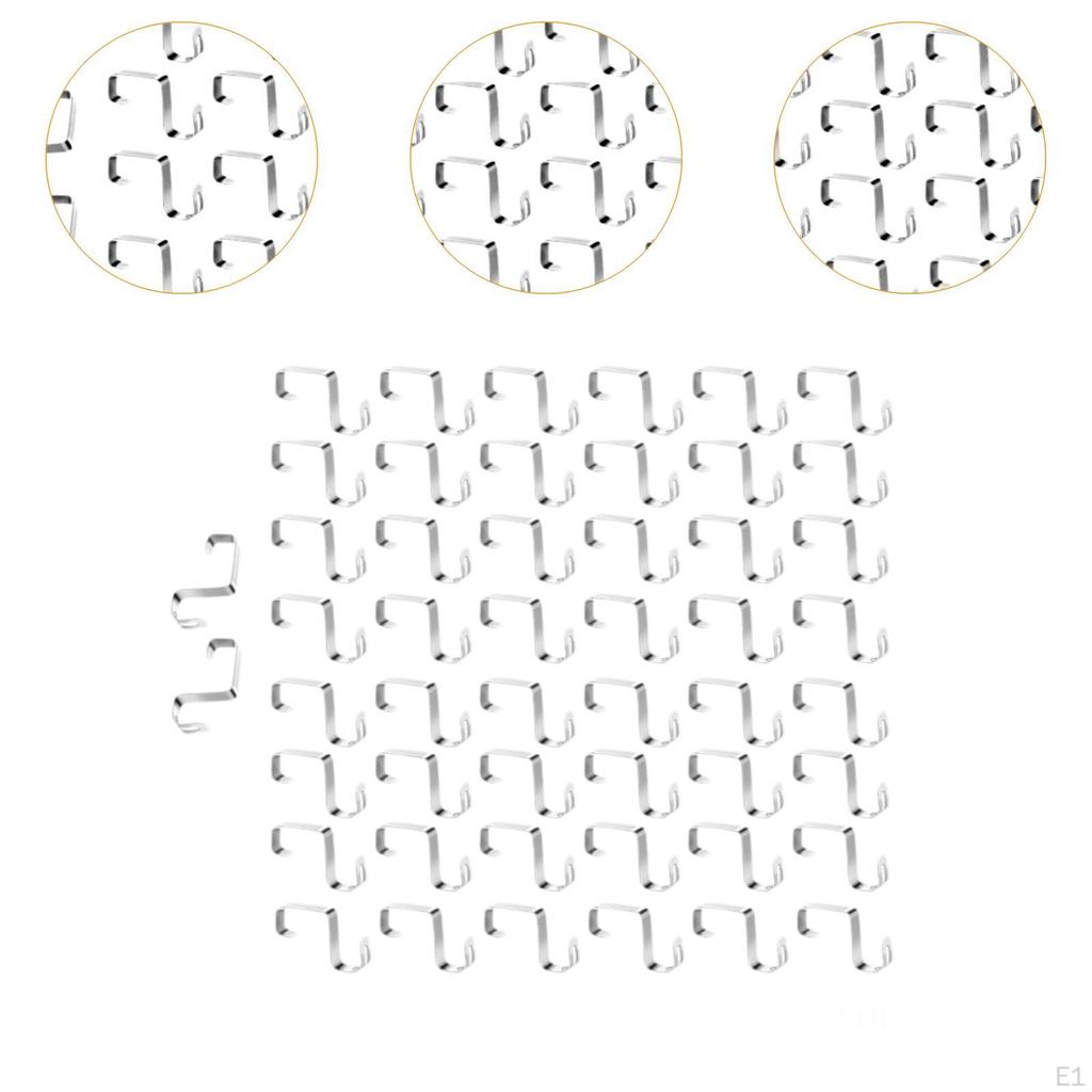 50Pcs Mini Gutter Hang Hooks Convenient Party Decorations Light Clips for Xmas Halloween