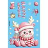 9Pcs PVC Christmas Window Stickers Removable Christmas Static Stickers  New Year Party Decor