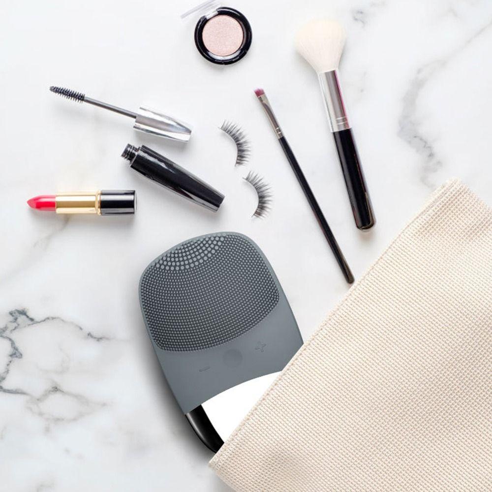 USB Rechargeable Silicone Facial Cleansing Brush Deep Pore Cleaning Vibrating Facial Massager  Home