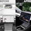 TSTESE 2pcs Protector Trim Frame for Tesla Model 3 Model Y (2019-2024) Screen Edge