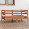 VidaXL Solid Pine Wood 2-Seater Garden Sofa Patio Sofa Outdoor Sofa Patio Furniture Furniture 3082390
