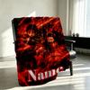 Custom Name Personalized Demon Slayer Print Blanket, Home Decor, Bedroom, Sofa, Camping, Couch, Gifts for Birthday Christmas