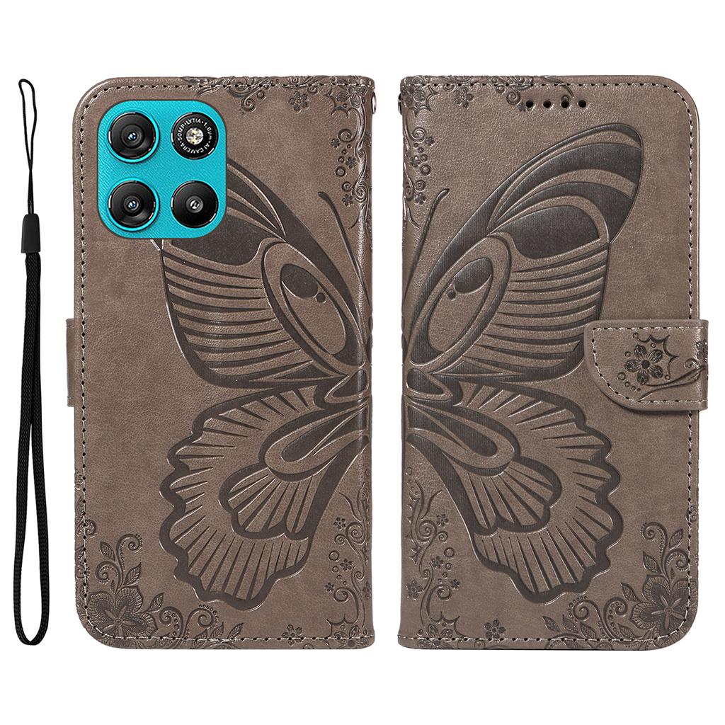 For Motorola Moto G100 5G (2025)/Motorola Moto G57 Power 5G/Motorola Moto G67 Power 5G Case Butterfly Pattern PU Leather Folio Flip Phone Cover
