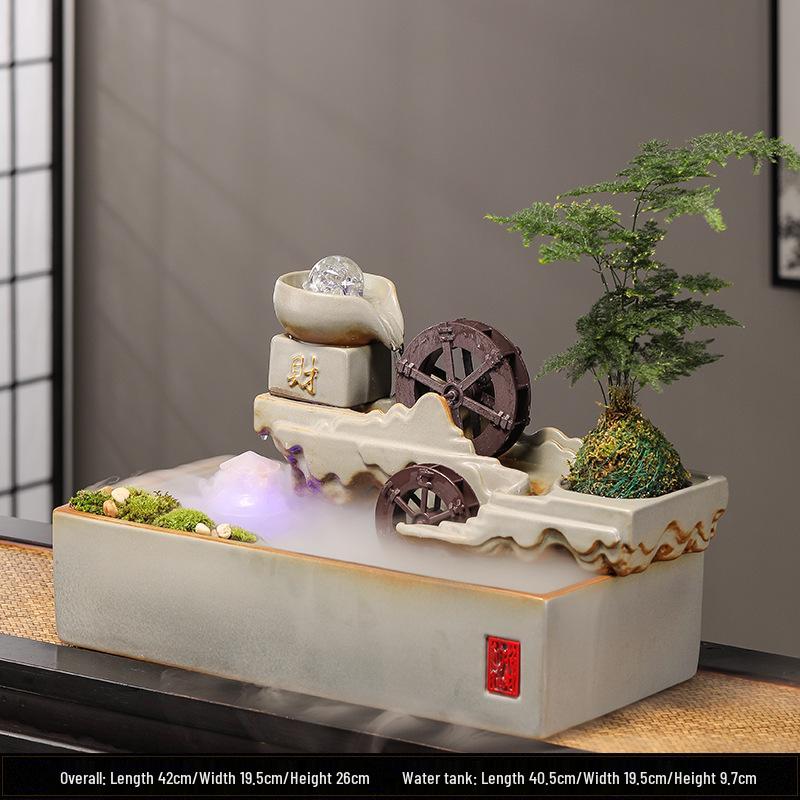 Feng Shui Flowing Water Ball Fountain for Living Room or Desktop Decor