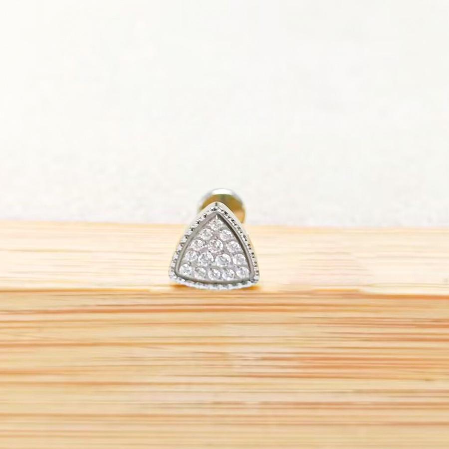 F136 Titanium Zircon Pendant Tragus Stud Cartilage Piercing Jewelry