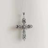Dark Gothic Cross Pendant Necklace For Men And Women With Zinc Alloy Chain Jewelry Accessory