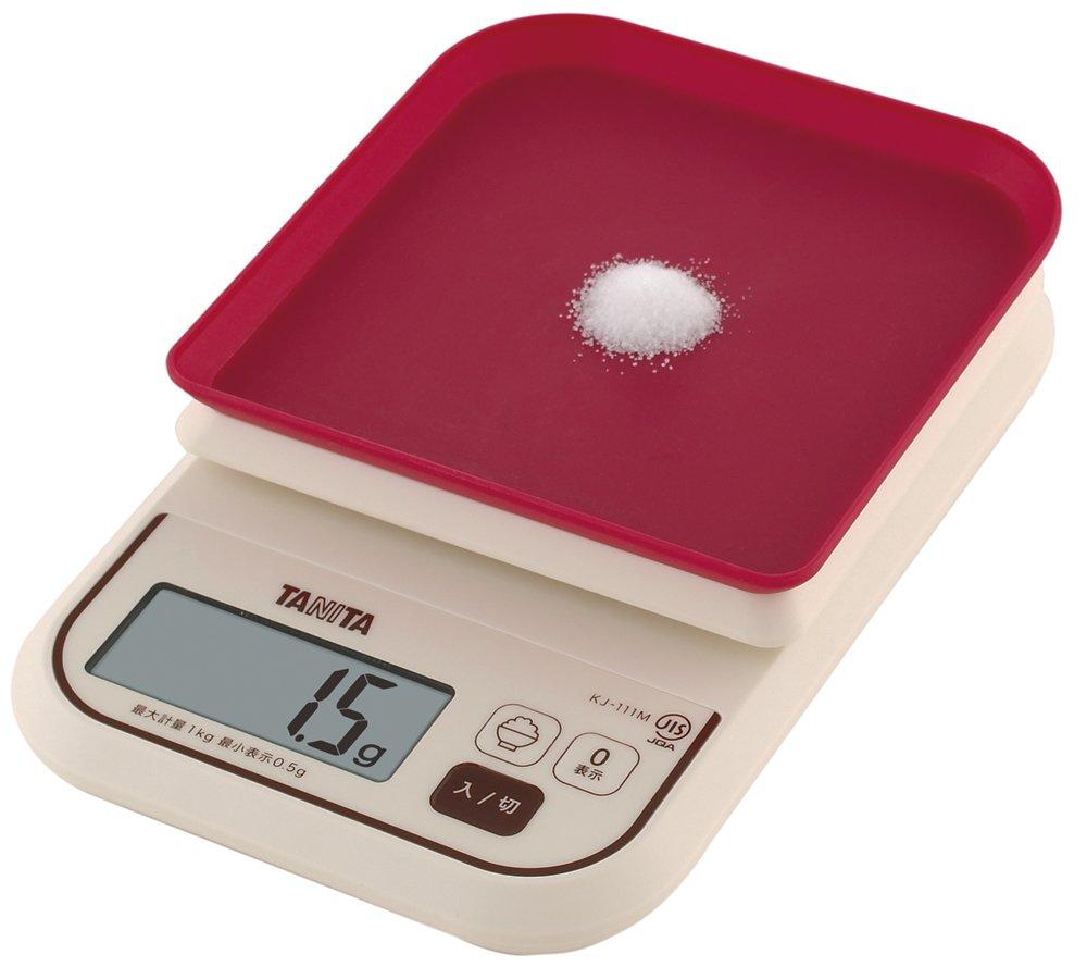 Tanita Scale Food Calorie Measurer 1kg Red RD Measures the calories of rice 0.5g KJ-111M