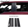 Black Carbon Fiber B Pillar Post Decal Trim Stickers for 2015-22 Ford F150 F-150