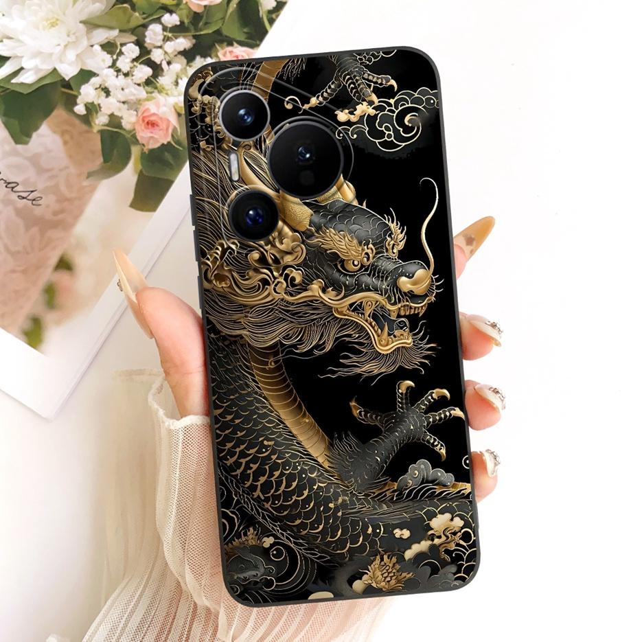 For Huawei Pura 70 Pro Case Pura70 Pro+ New Flowers Candy Painted Cover Soft Silicone Phone Case For Huawei Pura 70 Ultra Fundas
