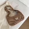 Small design texture bag 2025 new daily simplicity with summer leisure single shoulder folds crossbody armpit