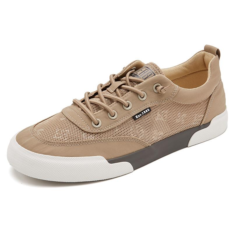 New Summer Mens Shoes Fashionable Light Luxury Trend Versatile Mens Casual Shoes Mesh Hollow Breathable Cloth Shoes