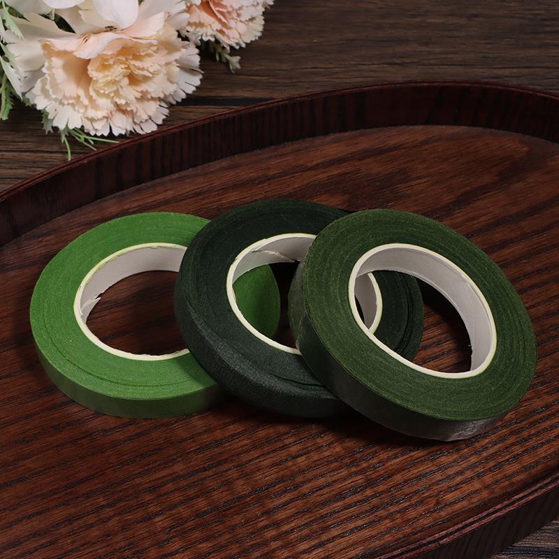 27M Floriculture Tape Self-adhesive Bouquet Floral Stem Paper Tapes Stamen Wrapping Florist DIY Decor Flower Wedding Supplies