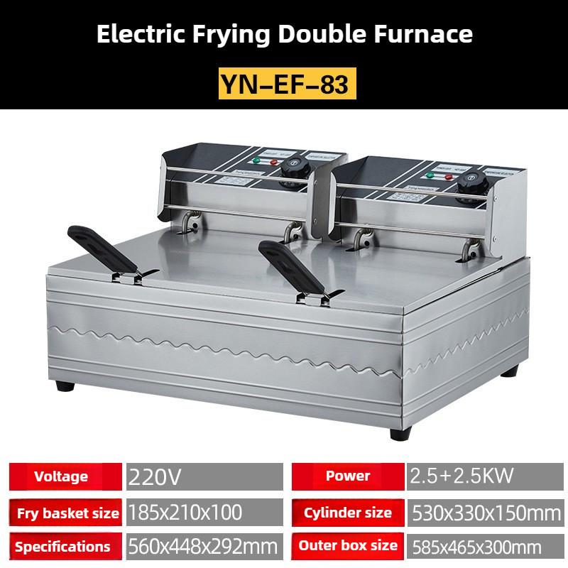 Large Capacity Commercial Electric Fryer Desktop Multifunctional Oil Fryer Intelligent Constant Temperature French Fries Machine