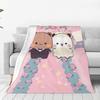 Custom Cute Dudu Blankets Warm Flannel Throw Blanket For Bedding Couch Quilt