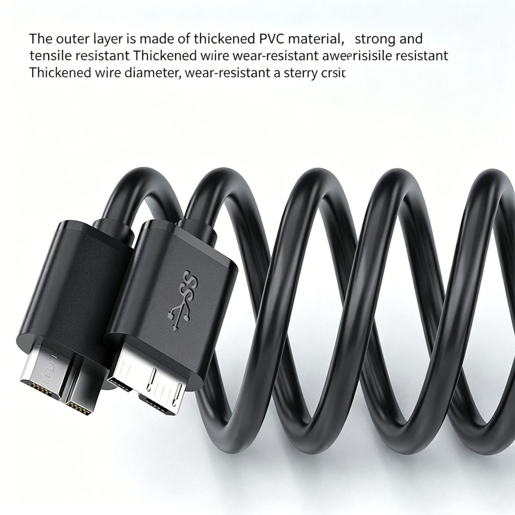 USB 3 0 A Male To Micro USB 3 0 B Male Data Cable 0 3 Meter for External Hard Drive and Mobile Device Data Transfer