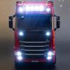 HUINA 1501 770S 1/18 19CH 2.4G RC Alloy Tractor Truck Engineering Trailer Truck with Light and Sound Toys for Boys Adults Gifts