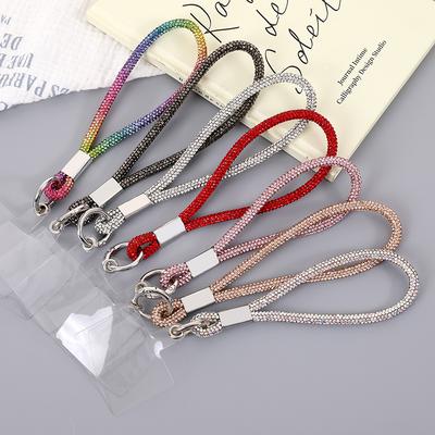 Creative Luxurious Rhinestone Chain Short Phone Pendant Exquisite High-end Wrist-style Anti-lost Phone Hanging Chain Accessory