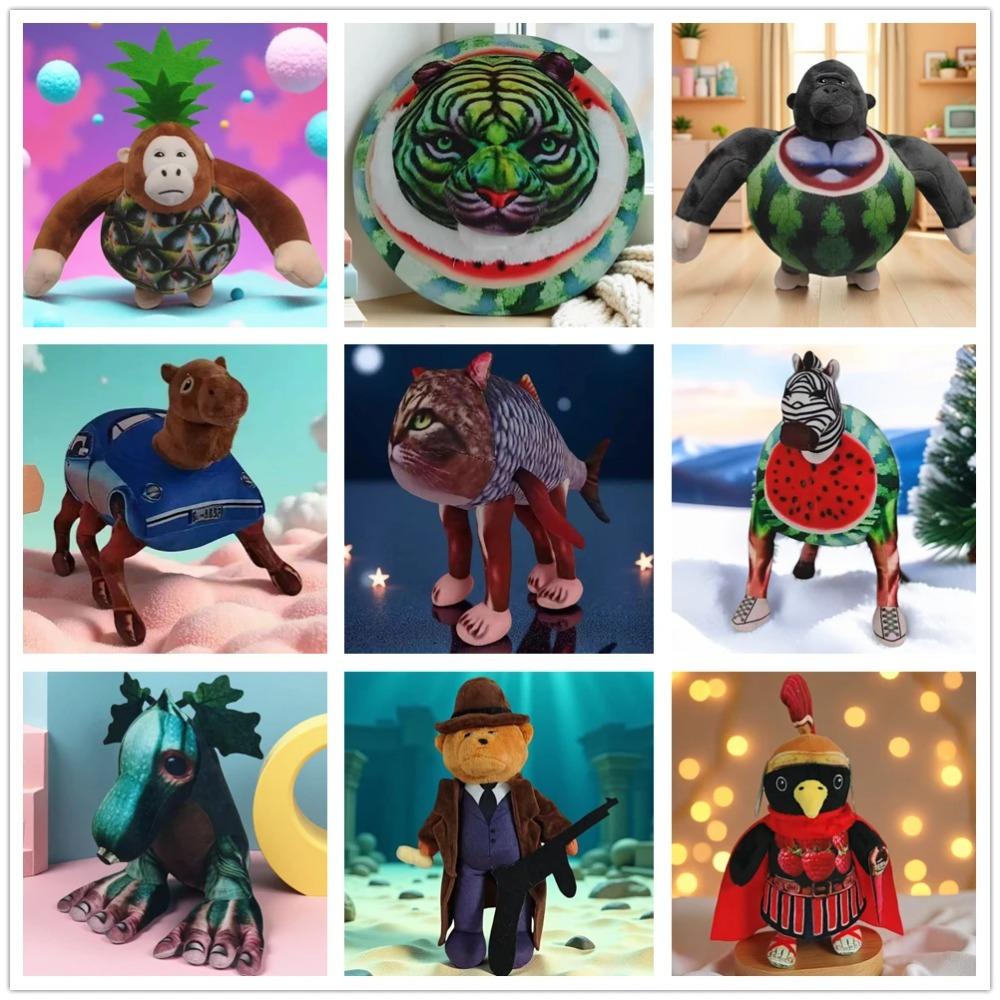 Jucării de pluș tung tung tung sahur tralalero tralala lirili larila Păpuși Cappuccino Assassino Jucării moi de pluș Pernă Decorațiuni Cadouri