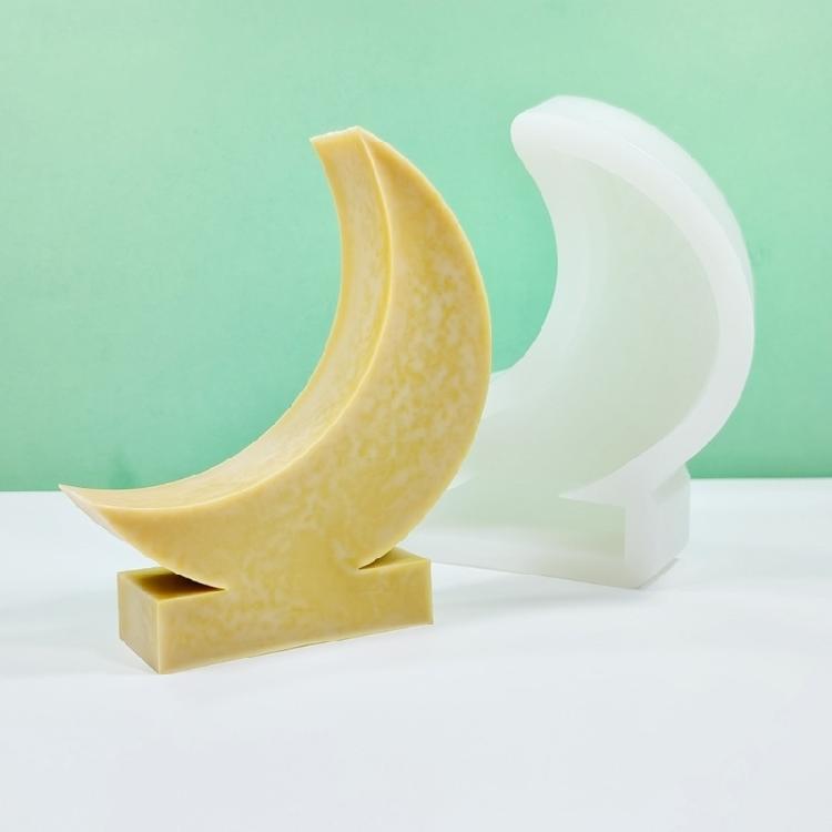 Eid Candle Molds, Moon Shaped Candle Molds for Holiday Decorations Holiday