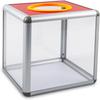 Klmnop Acrylic Lottery & Donation Ballot Box, 20cm Clear Raffle Ball Game Box, Cubic Container for Fundraising, Raffles, Suggestions and Voting(3.9"
