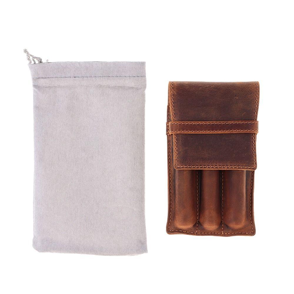 

School Office Stationery Supplies Leather Pencil Storage Pen Bag Pouch Pen Organizer Pen Pouch