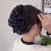 Pinza per Capelli da Donna Decorazione in Tessuto Multistrato Colore Solido Artiglio Forte Antiscivolo Decorazione Capelli Organizzazione Strumento per Acconciatura da Donna