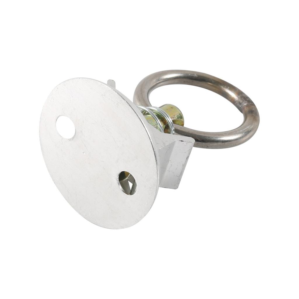 4 Sets Round Tie Down Anchor Point Kit Tie Down System for Truck Beds To Tie Down ATV Snowmobile L Track Tie Down Kit