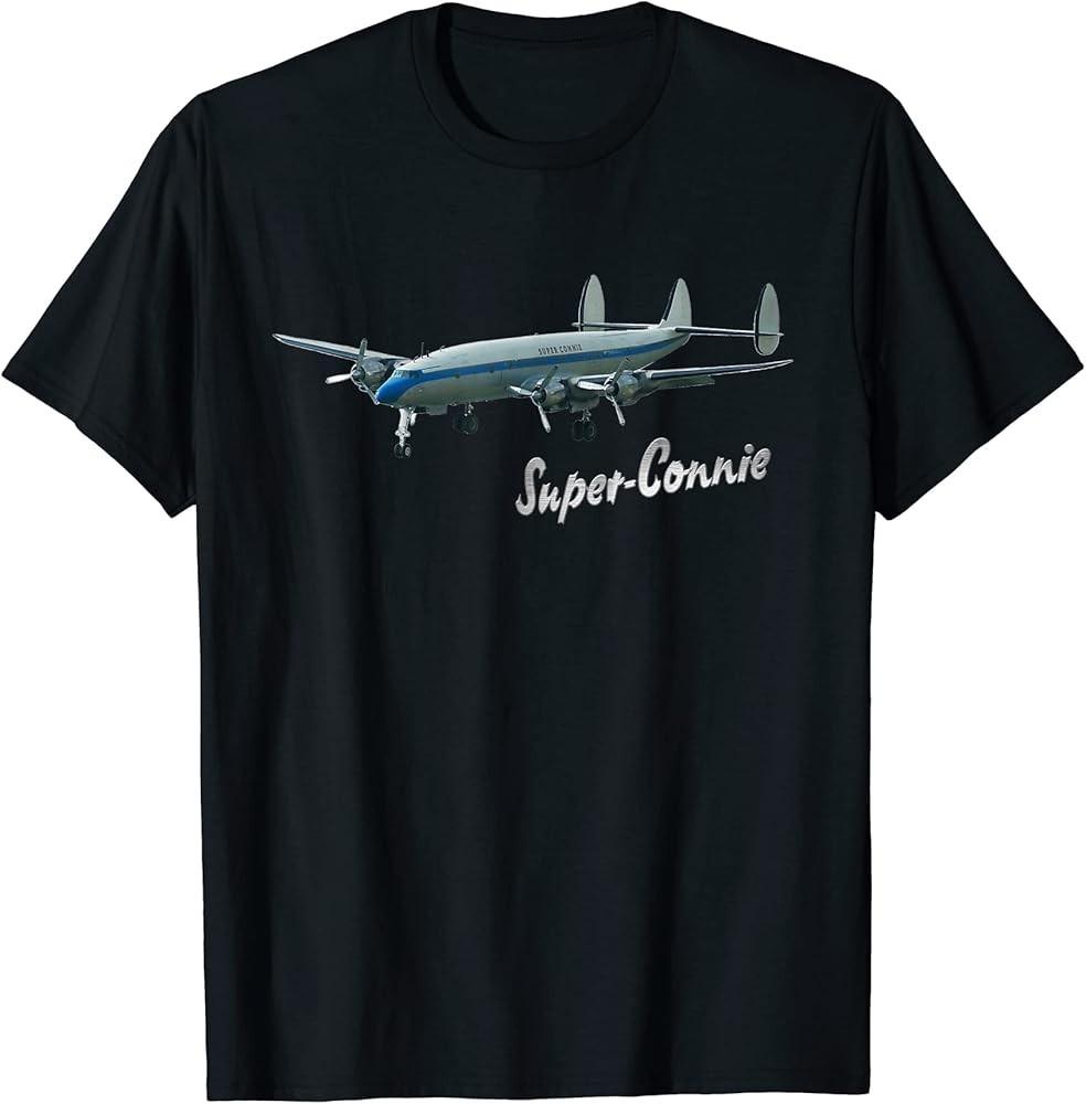 

Лайнер L-1049 Super Connie историческая авиация Футболка Унисекс Футболка L