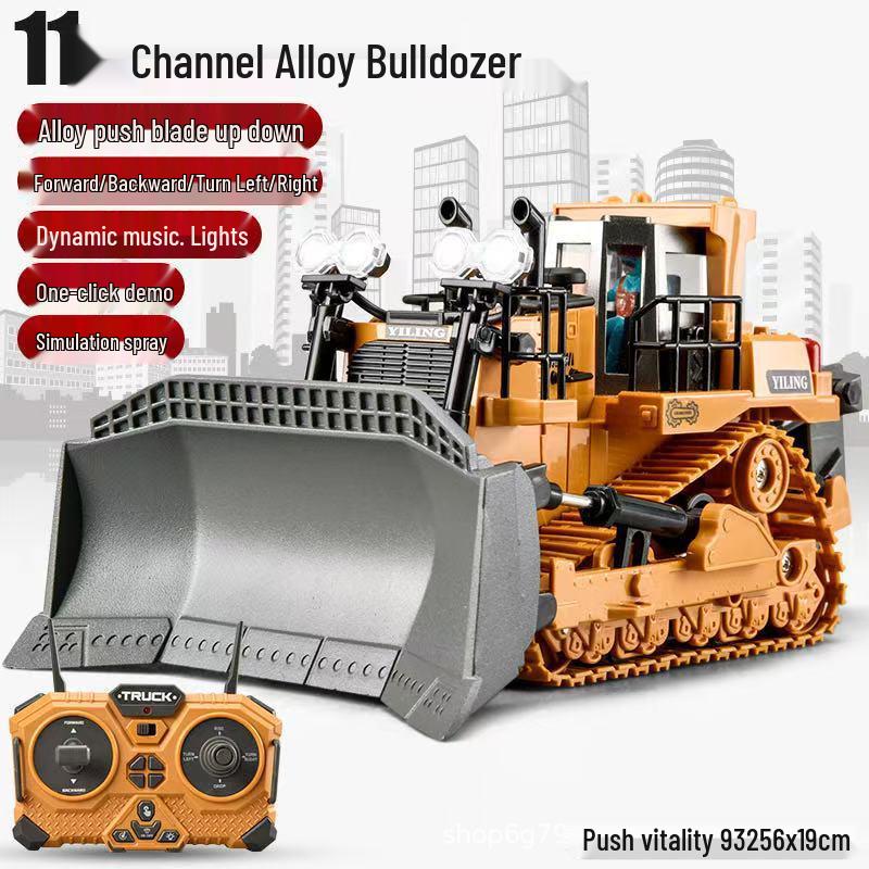 New Remote Control Alloy Excavator Toy for Kids Ages 3-8 - Engineering Vehicle Simulation
