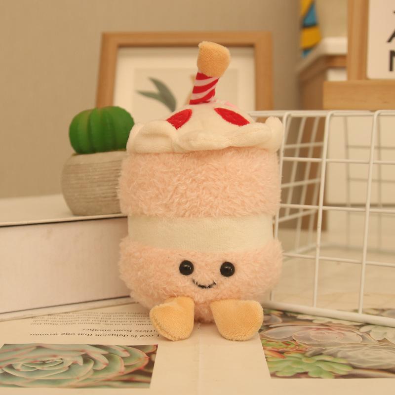 Simulation plush cute cake plush pendant birthday plush toy doll cake doll doll doll